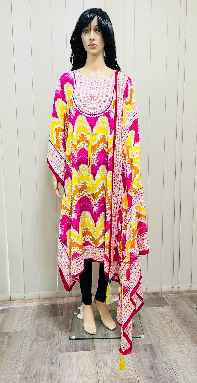 Thumbnail: Soft cotton Kaftan (2pcs). Perfect for summer.