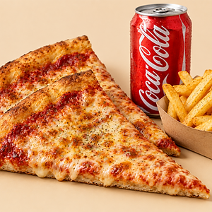 Combo 2 Slices Drink & Fries