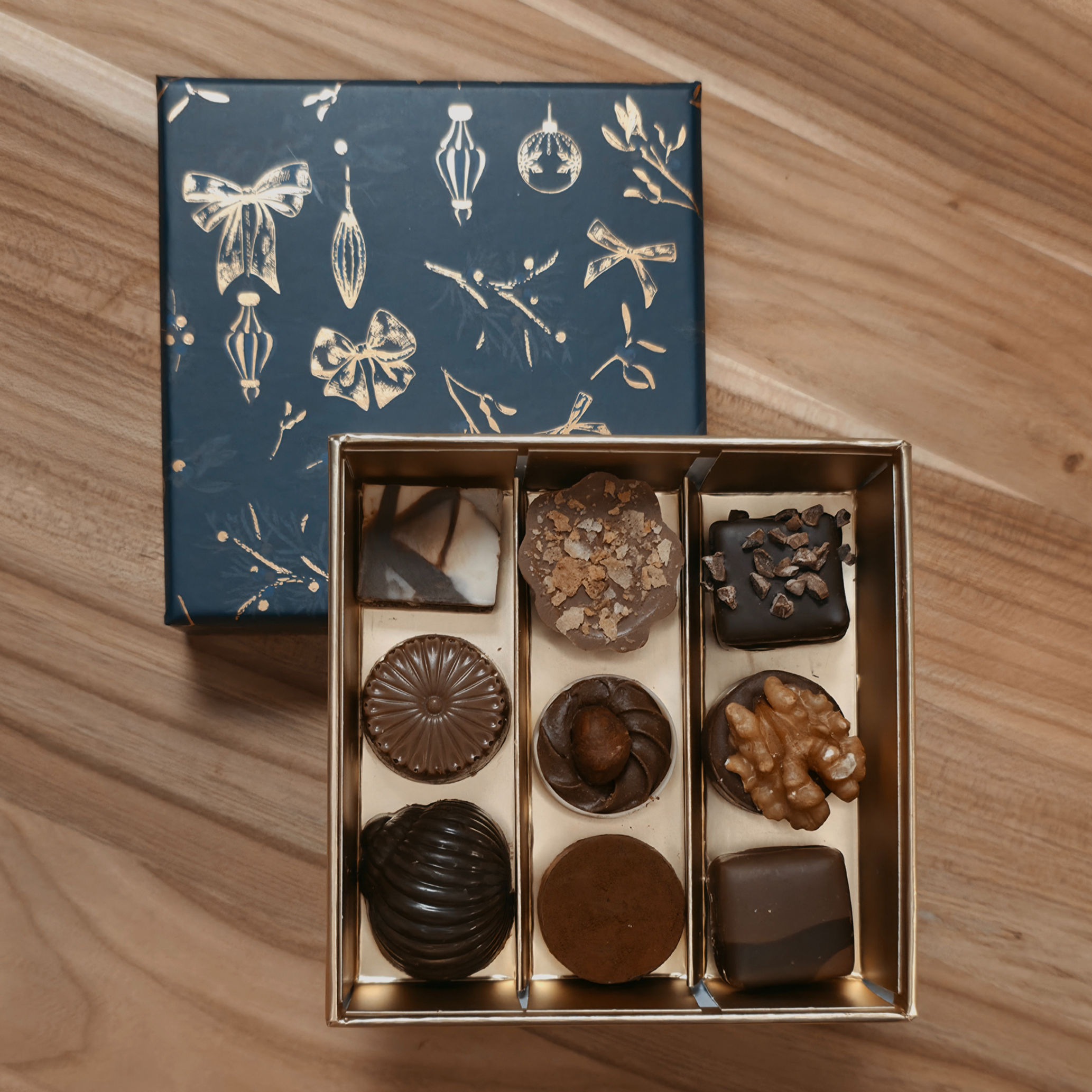 Boite de 9 chocolats "Hiver"