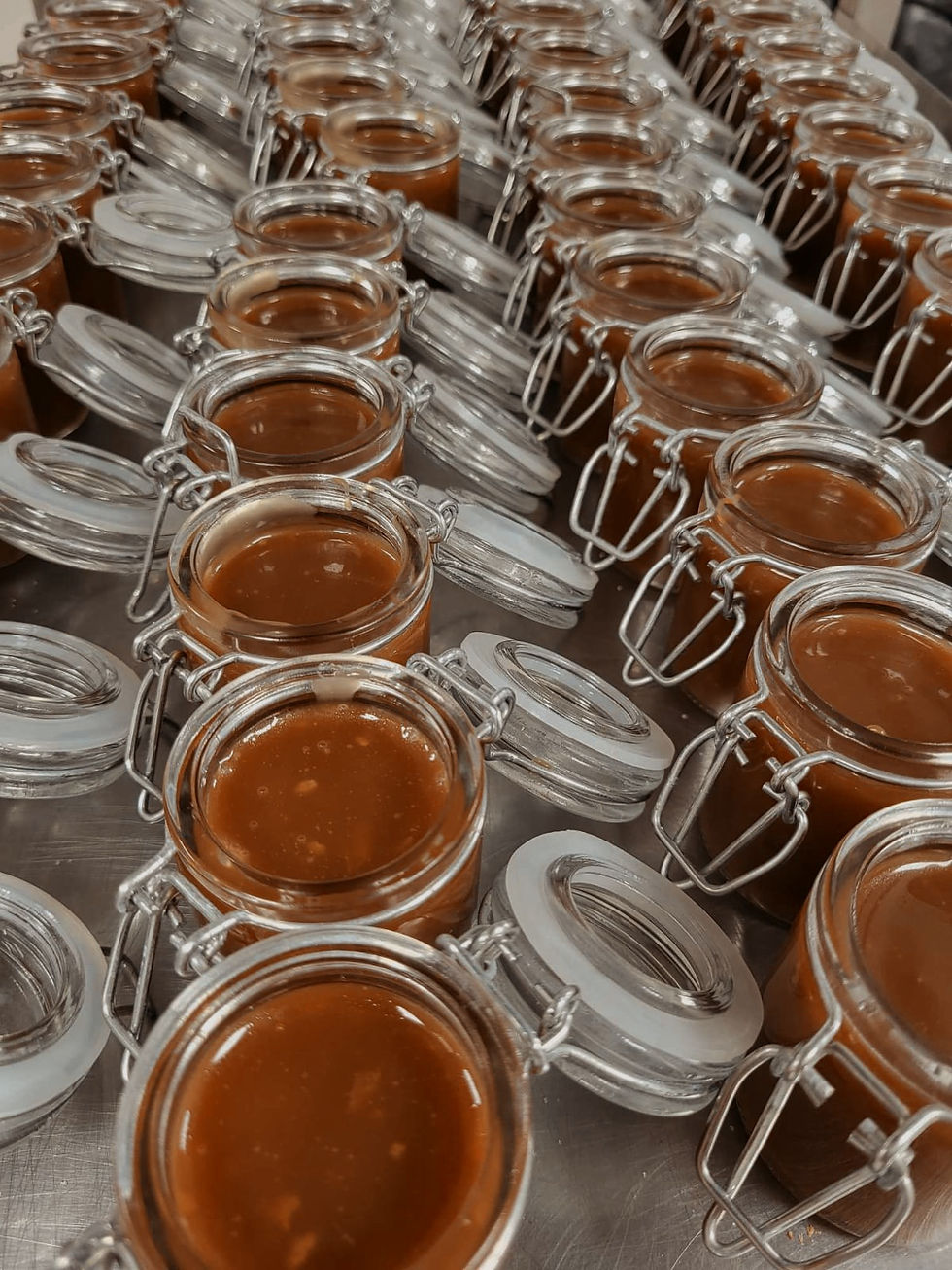 Offrez des pots de caramel à vos invités