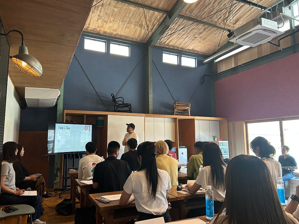 サンクジャパン代表の清水により講義の様子