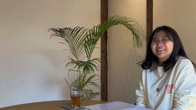「粉と酵母」北村さんのインタビューの様子