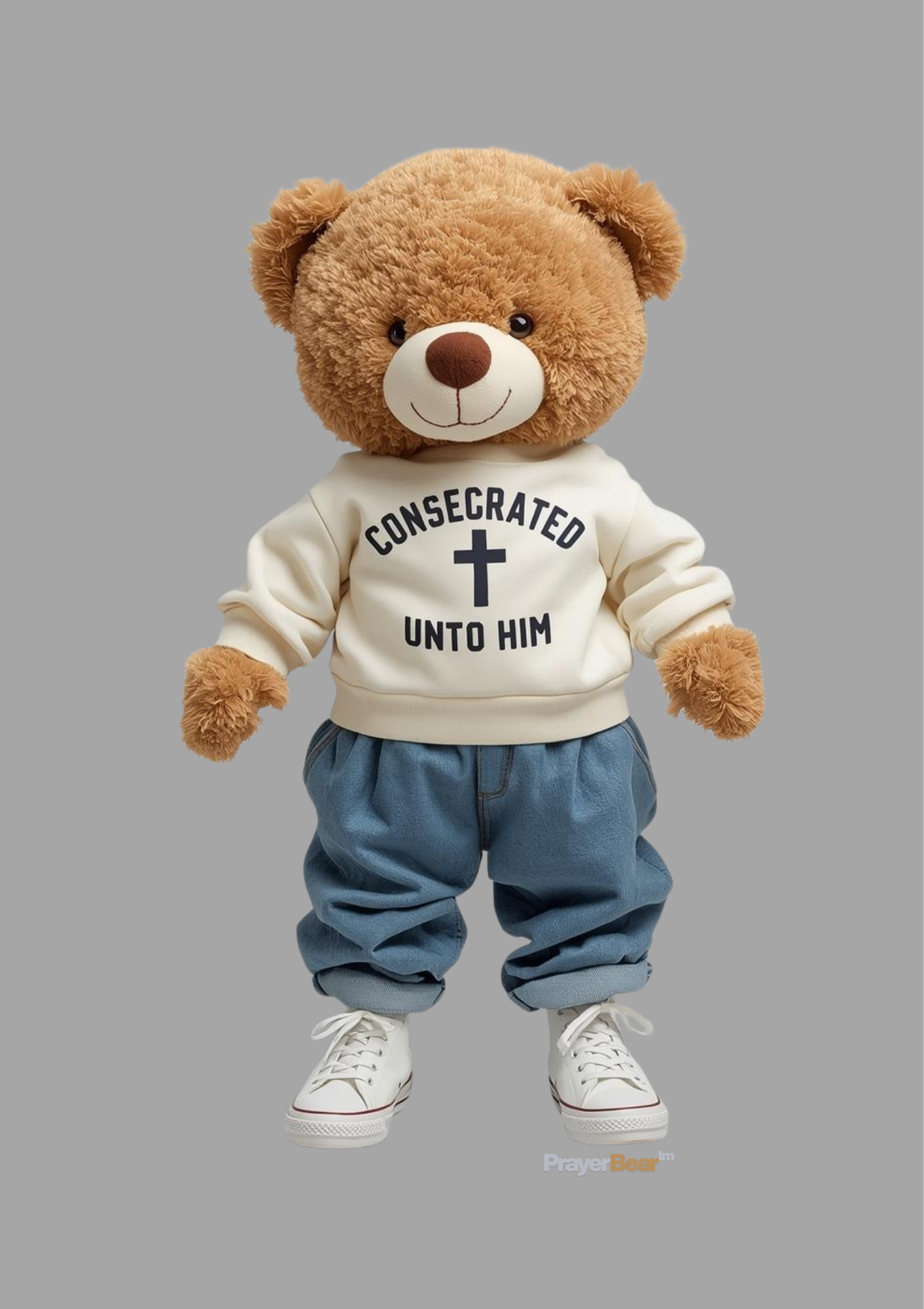 Consecrated Unto Him (White Sweater)