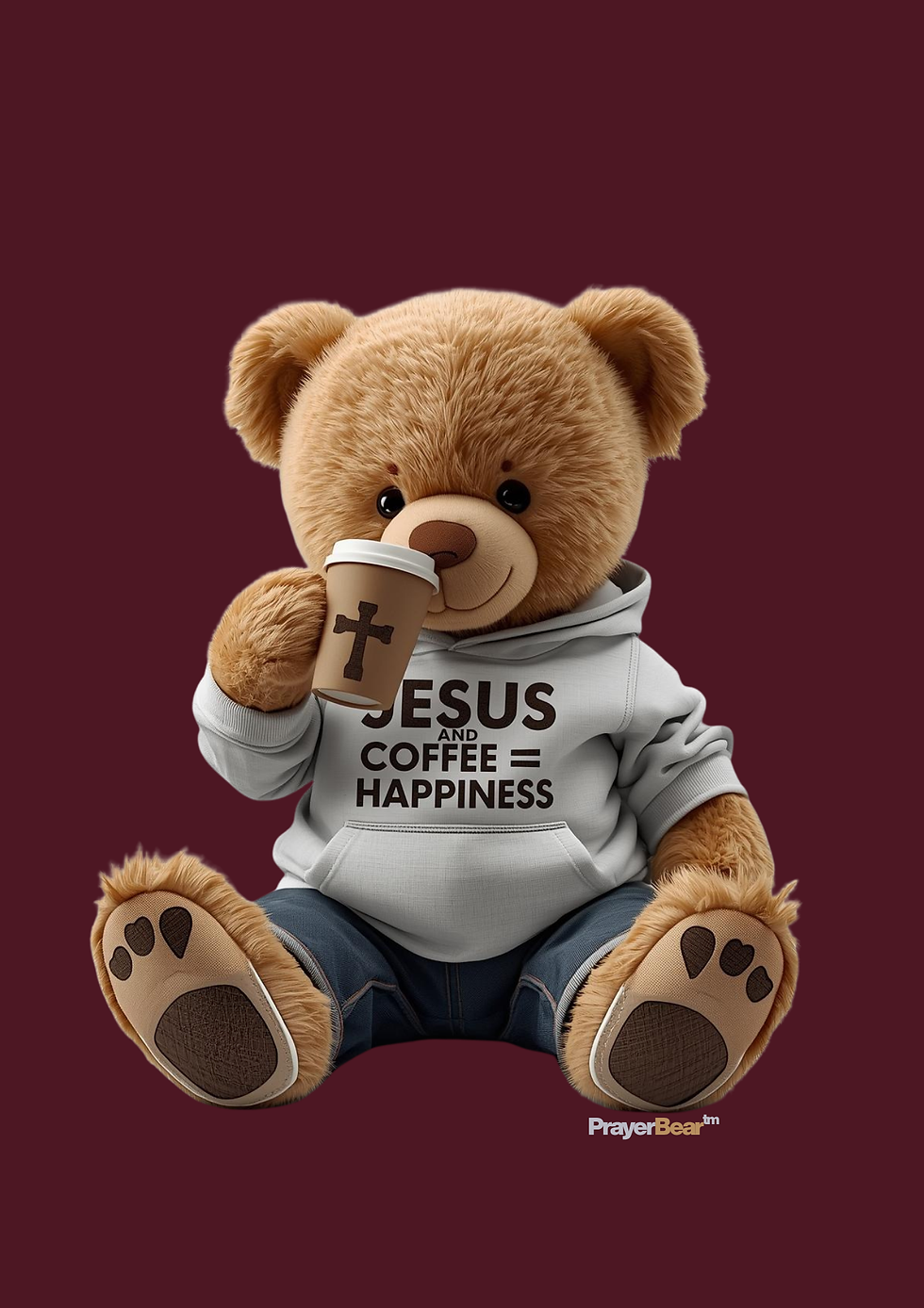 Thumbnail: Jesus & Coffee = Happiness (brown cup)