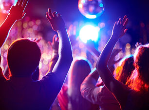 Dancing in night club
