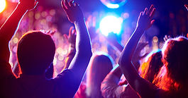 Dancing in night club