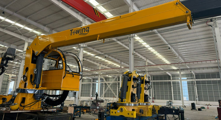 Towing Marine Crane in Yellow
