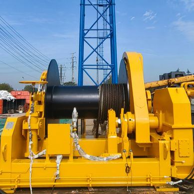 Up close shot of Towing Marine Winch
