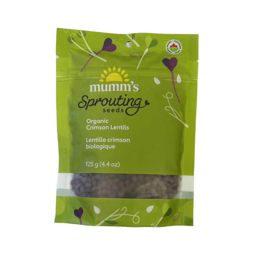 Thumbnail: Mumm's Sprouting Seeds - Crimson Lentils 125G