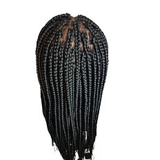 Traditional Small Box Braids Install
