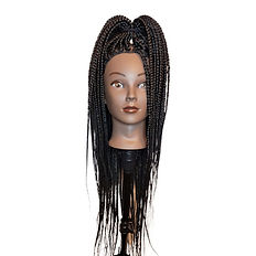 Traditional Small Box Braids Install