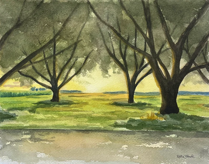 Hand Painted Custom Watercolor Painting