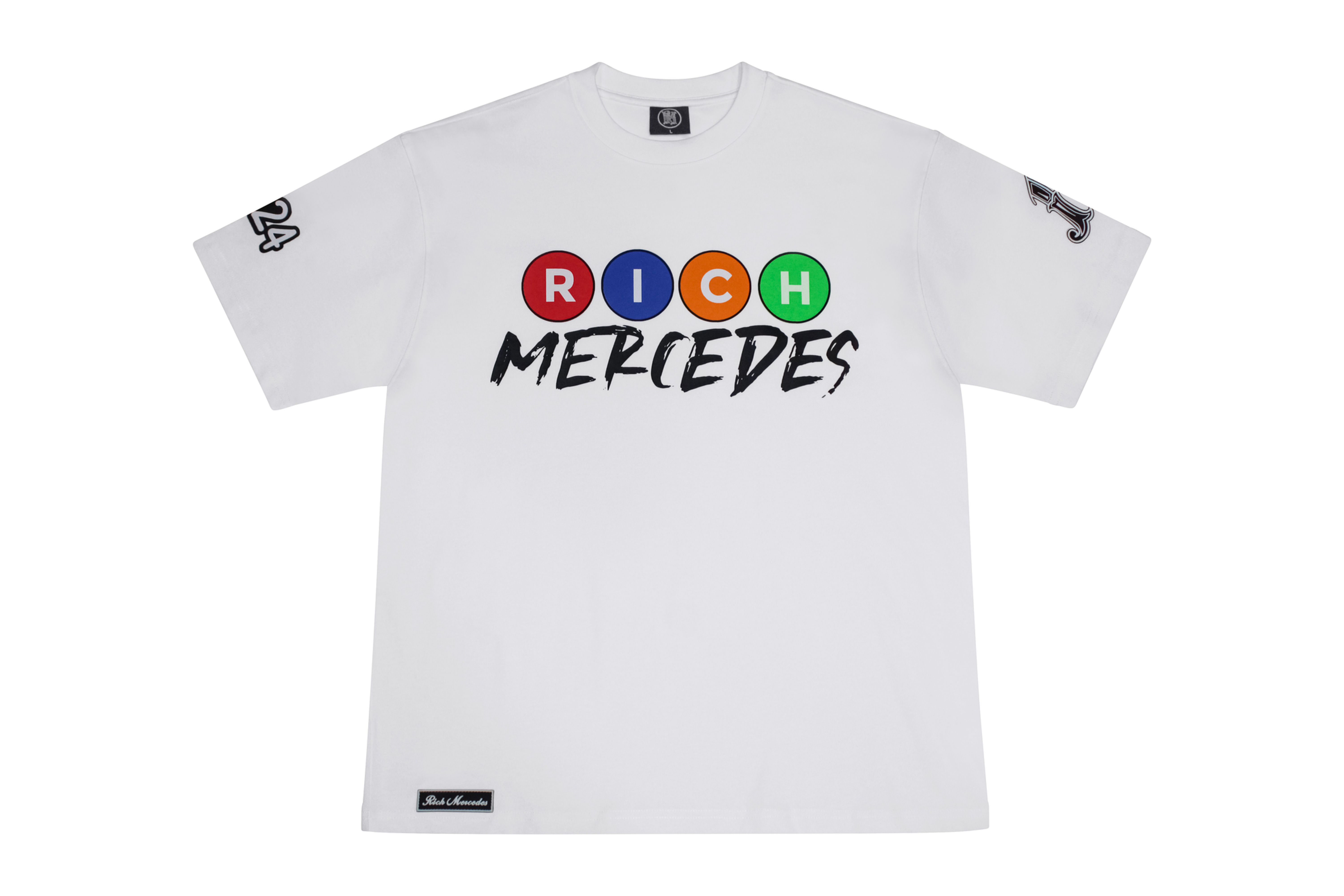 Subway Screen Print Tee - White Front