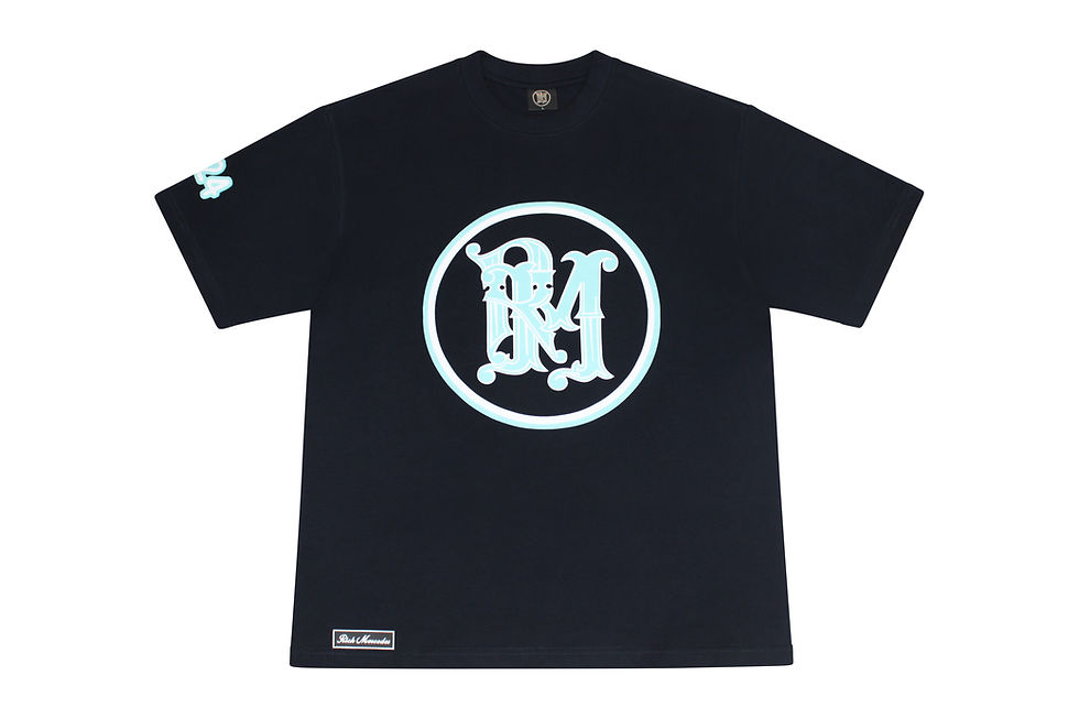 Iconic RM Baby Blue Screen Print Tee Front