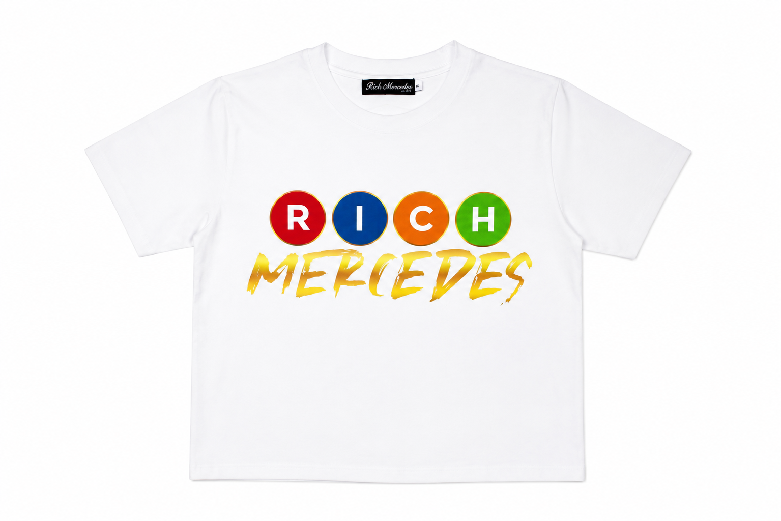 Rich Mercedes Subway Crop Tee Front