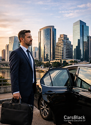 motorista executivo profissional abrindo porta carro luxo em São Paulo