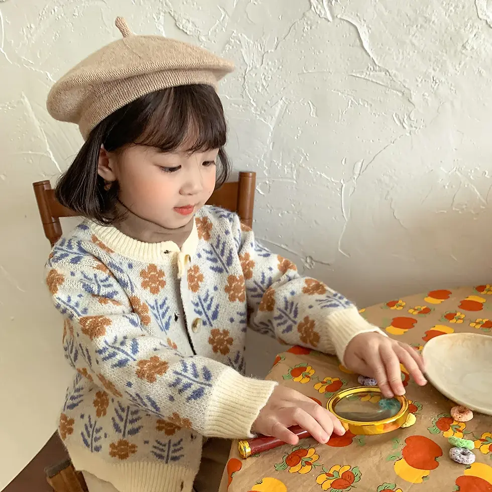 Thumbnail: Teddy Wick Wildflower Knit Cardigan