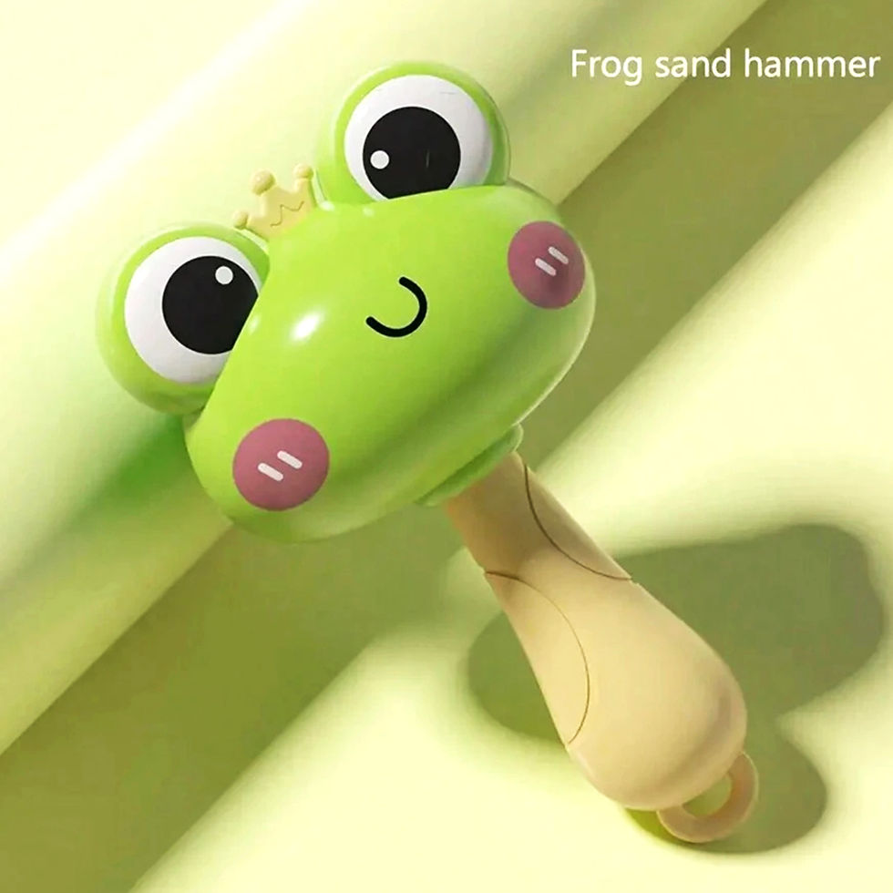 Thumbnail: Teddy Wick Animal Rattle Hammer