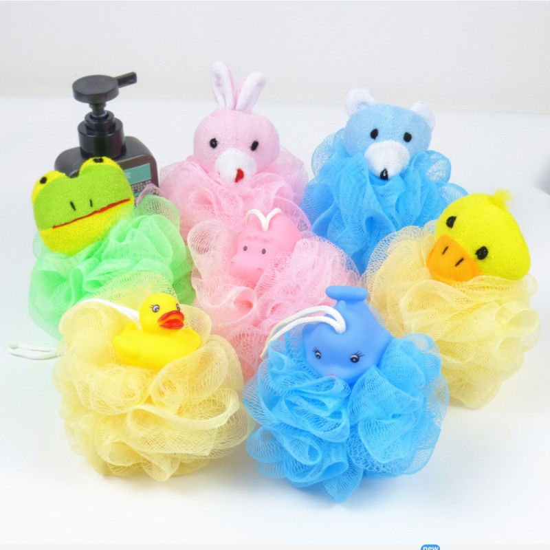 Teddy Wick Bubble Buddies Bath Sponge