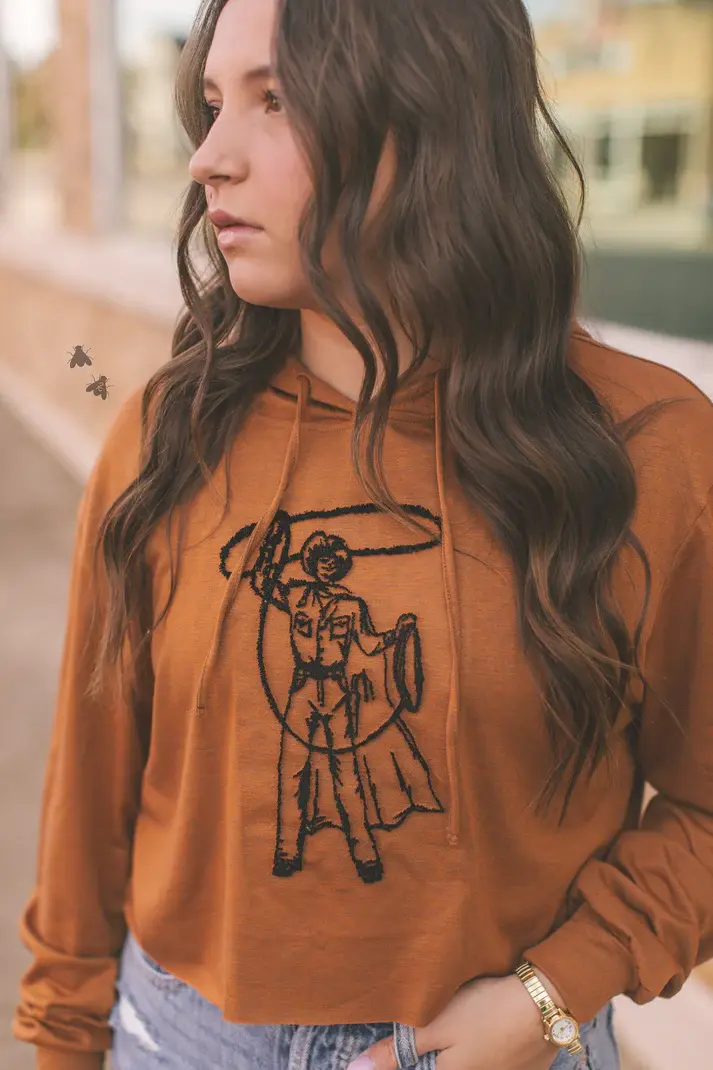 Thumbnail: Cowboy Caller Western Crop Hoodie