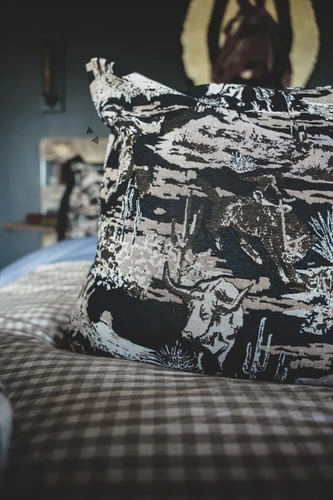 Mesquite Western Throw Pillow Cover