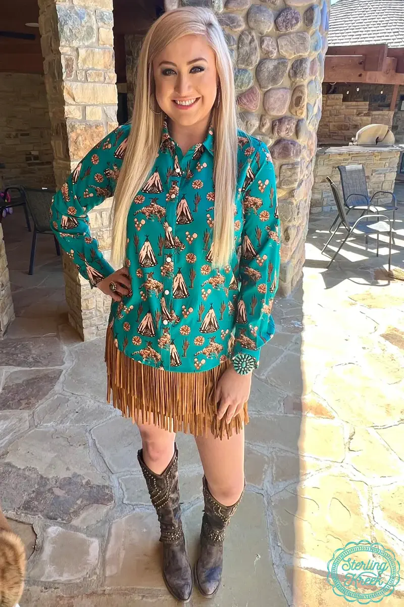 Thumbnail: Cherokee Chick Western Button Up Top
