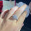 Thumbnail: 18k White Gold Diamond Ring (917-20)