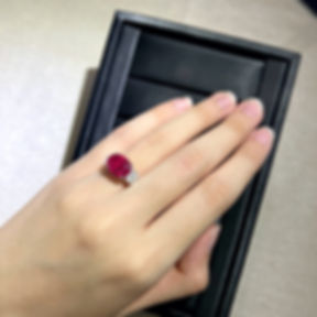 Natural Oval Ruby Ring (AR-002-C)
