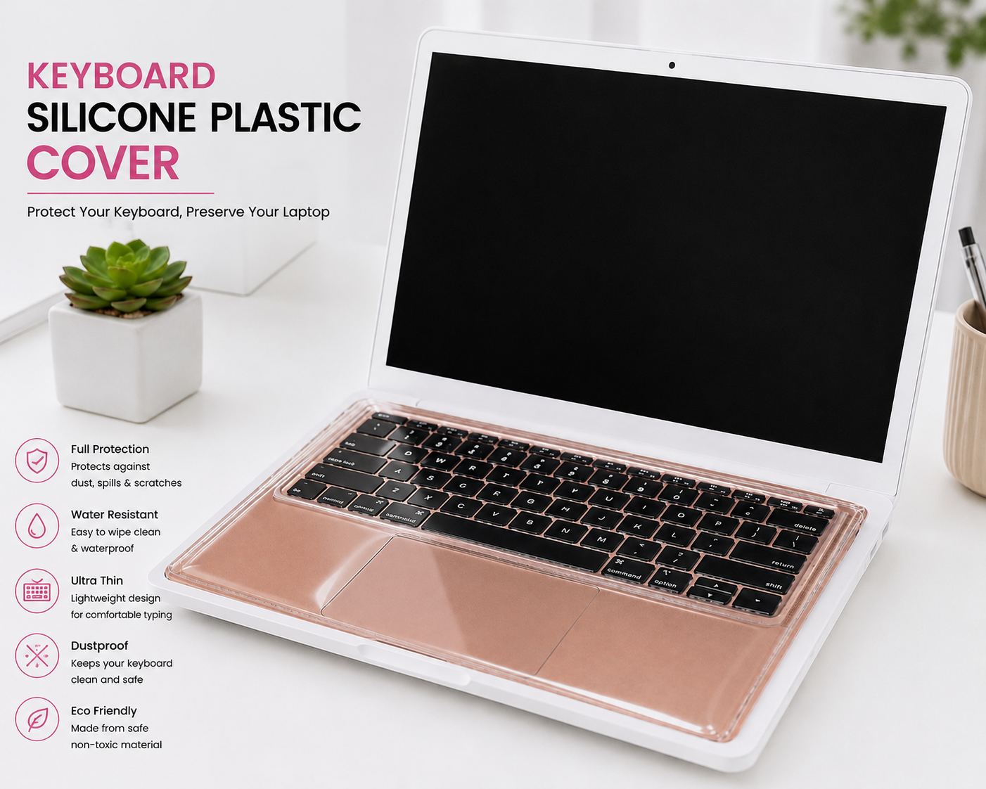 Keyboard Silicone Plastic Laptop Cover