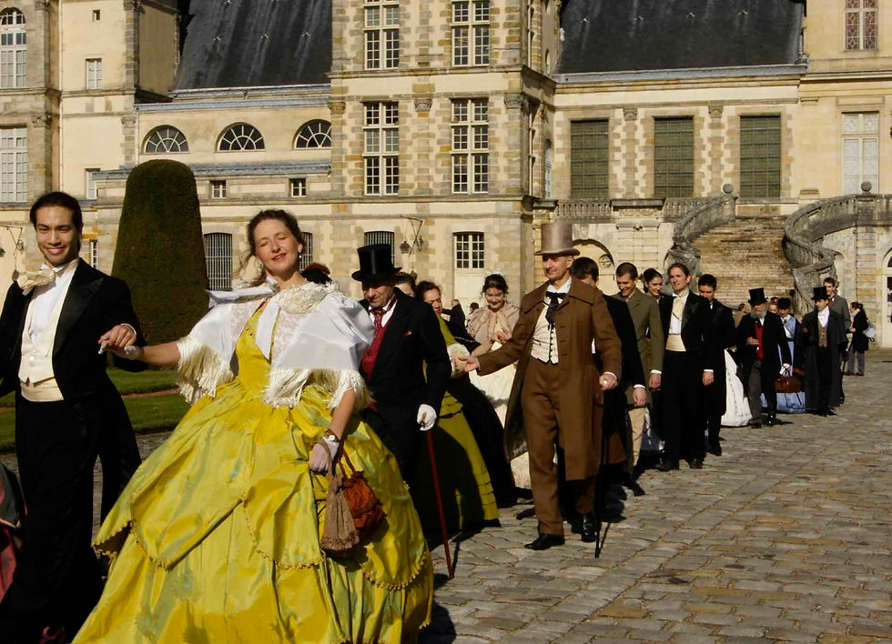 Journée historique Château de Fontainebleau. L'empereur reçoit.