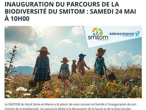 Rendez vous demain au Smitom 77 pour parler Biodiversité