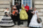 Groupe de personnages Palais de Compiègne.