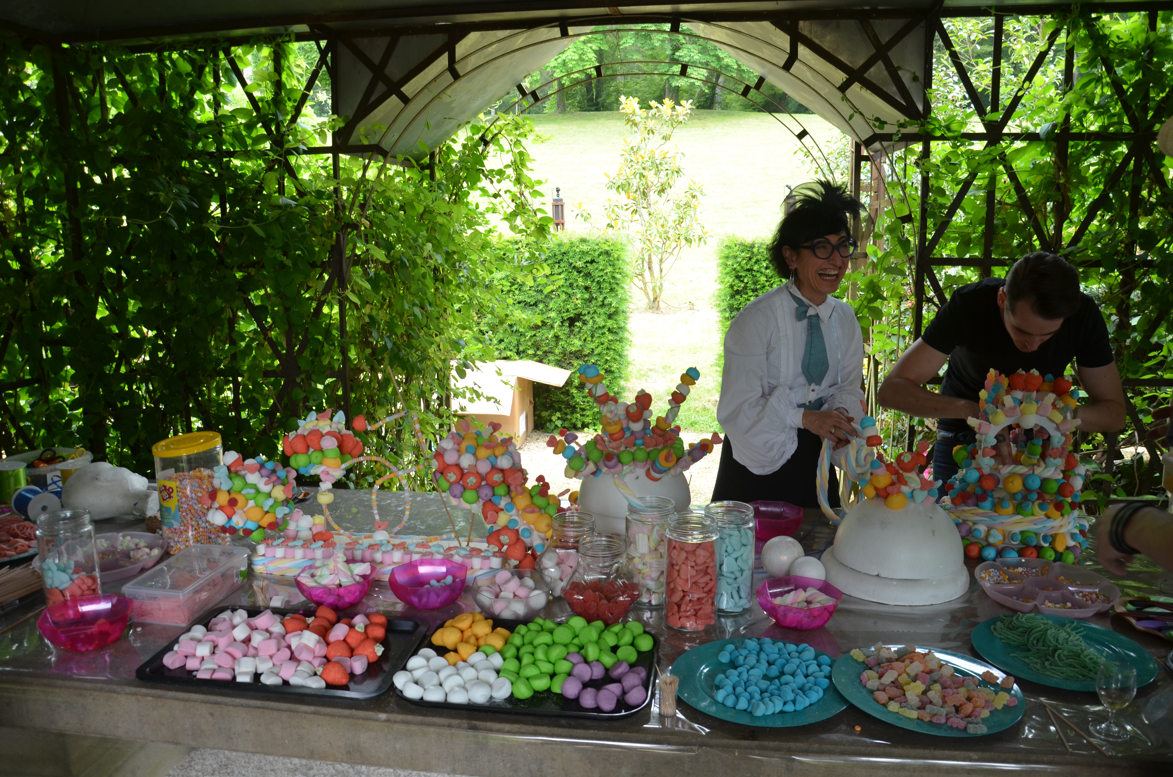 Atelier construction gateaux en bonbons