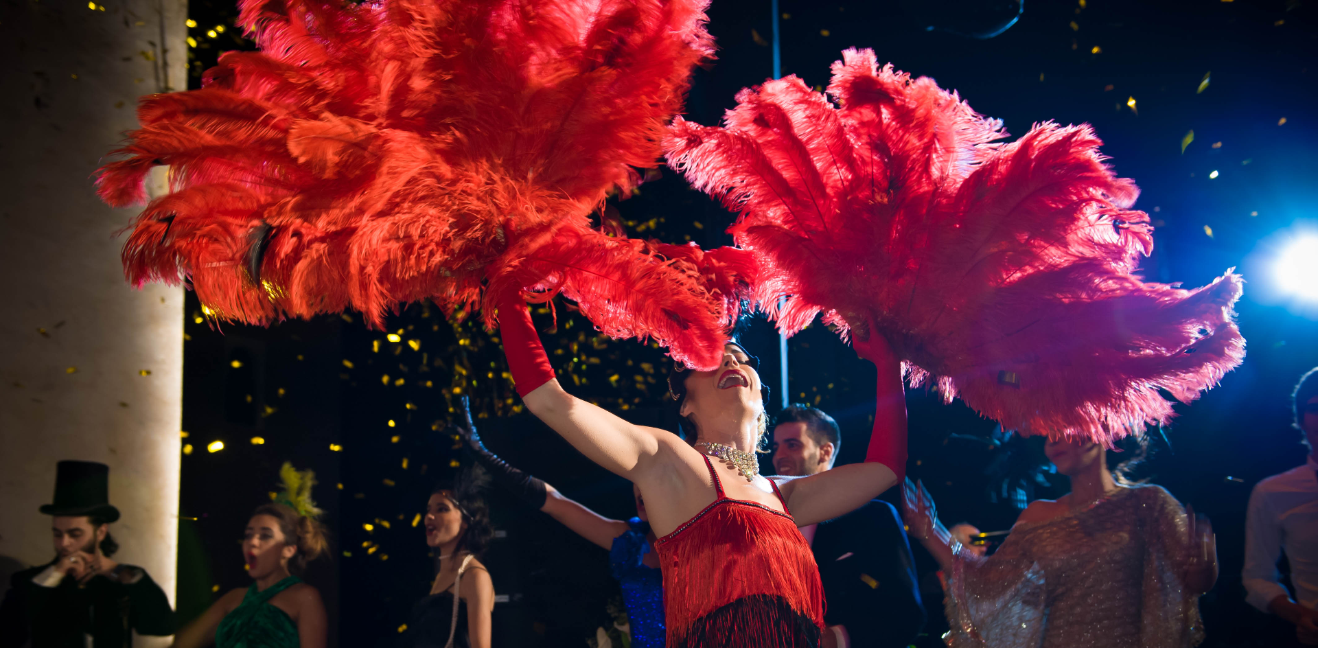 plumes & strass