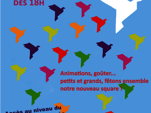 Inauguration du Square la Colombe à Bezons