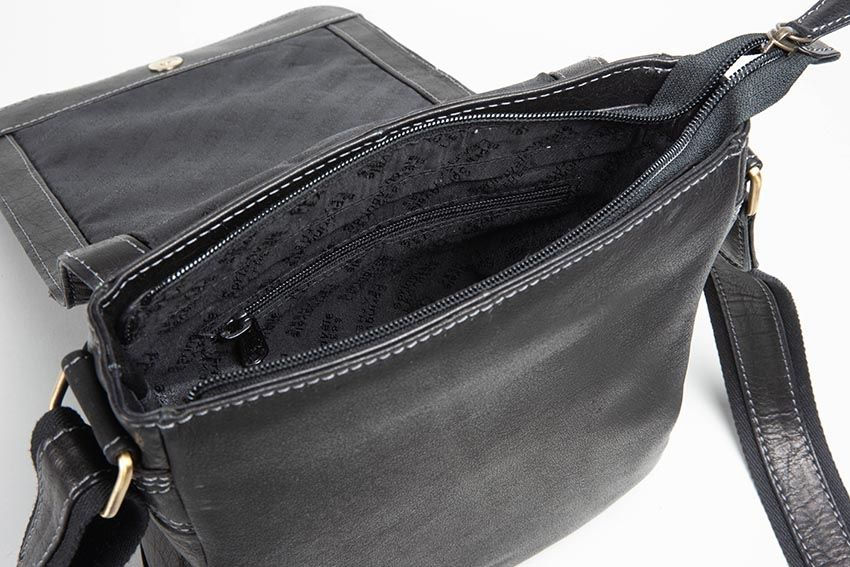 Thumbnail: Men's Leather Messenger Bag
