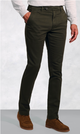 Thumbnail: Christie Twill Stretch Cotton Trousers