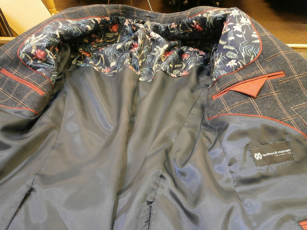 Thumbnail: Scott by The Label Navy Check Jacket