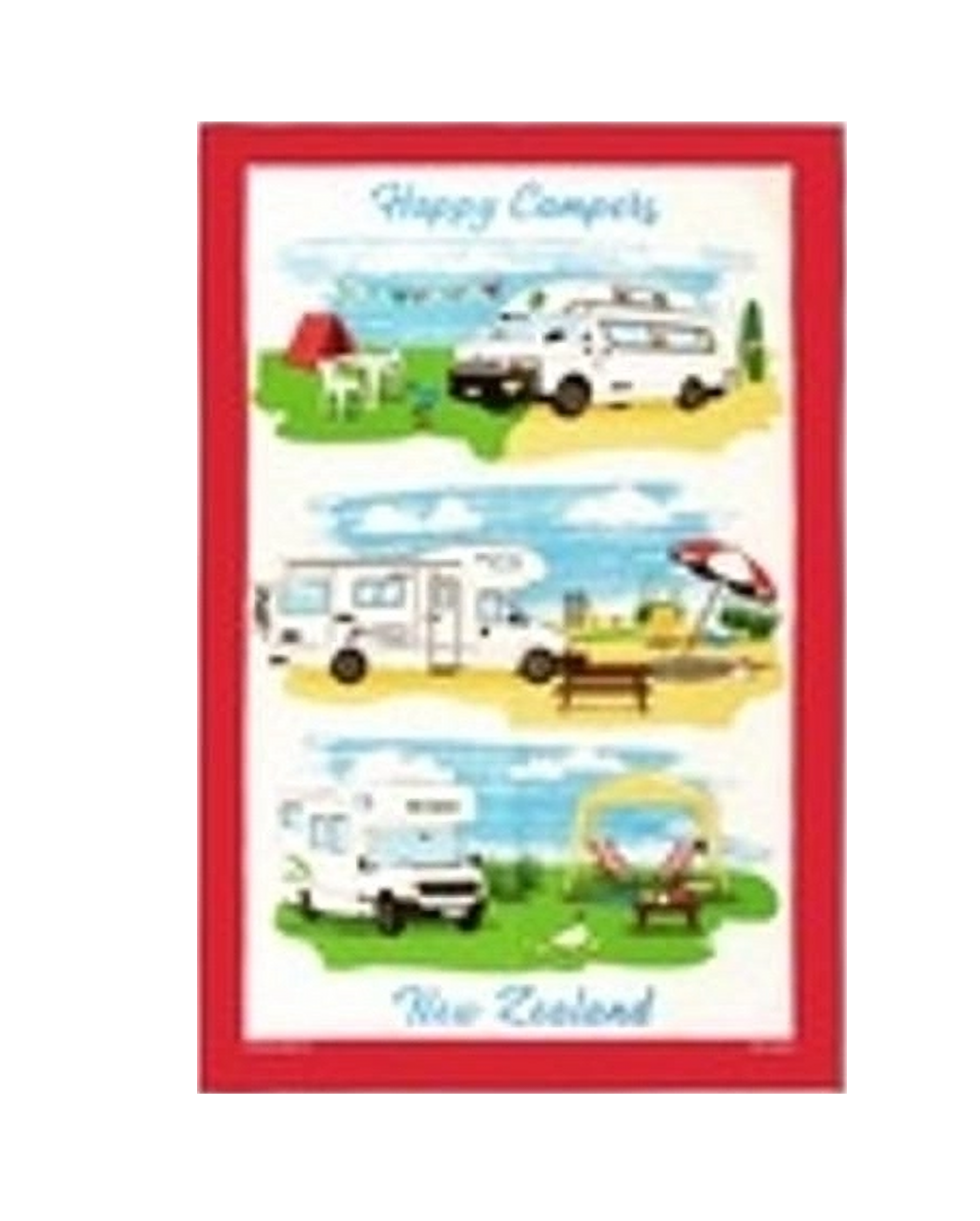 Happy Campers Campervan Teatowel
