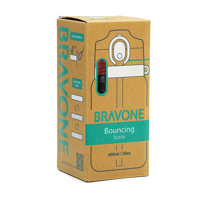 Thumbnail: Bravone Bouncing Bottle (Tritan) 600ml - Rose Lid, Unicorns