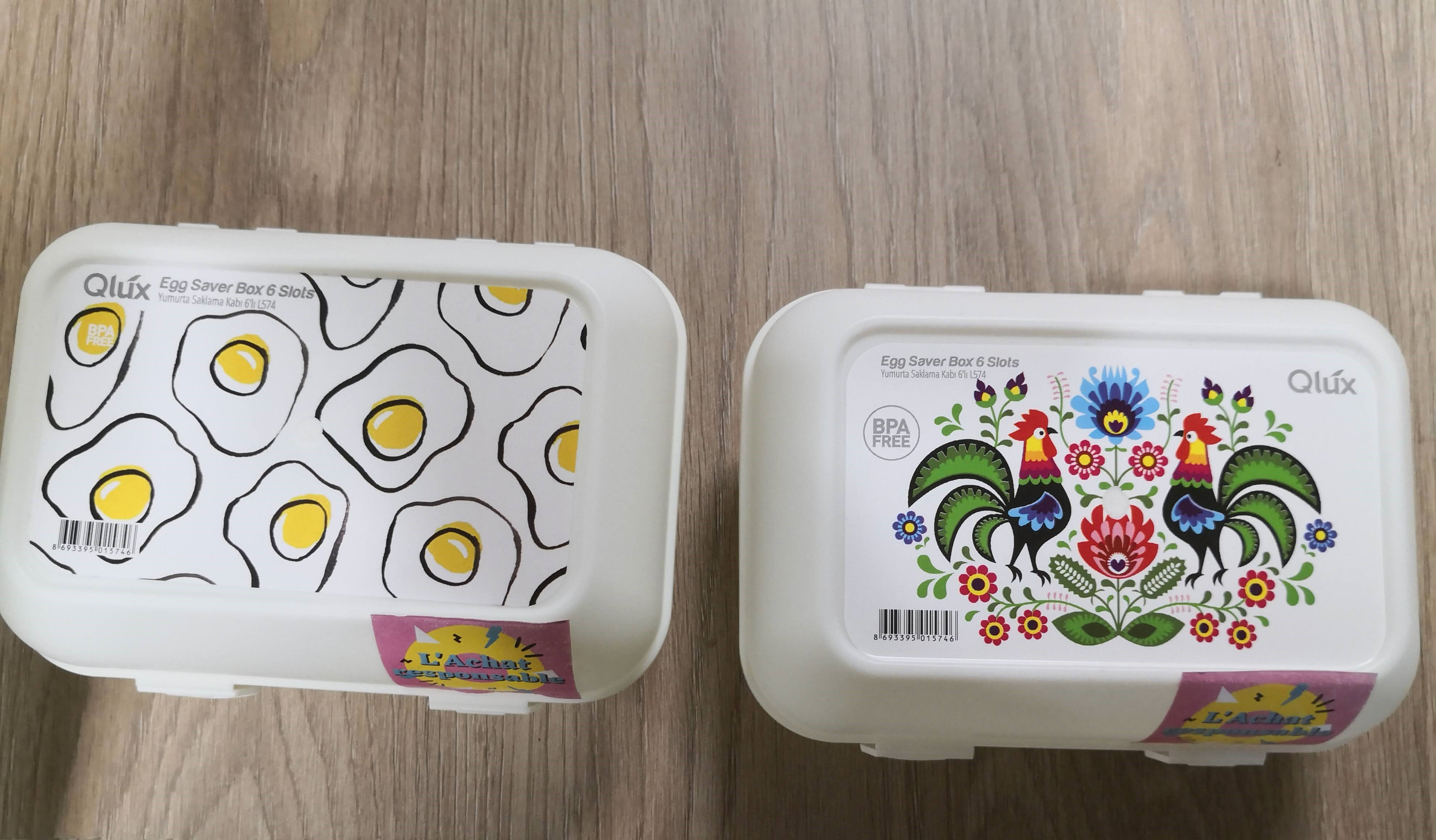 Boites  oeufs réutilisation 0% BPA