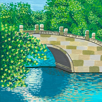 Acrylic painting by a Adults student at YinArt Studio