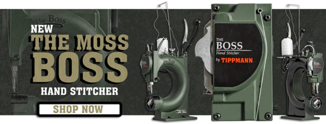 New The Moss Boss hand stitcher with Shop Now button by Tippmann.