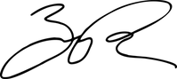 Zach Rushing Signature in logo format