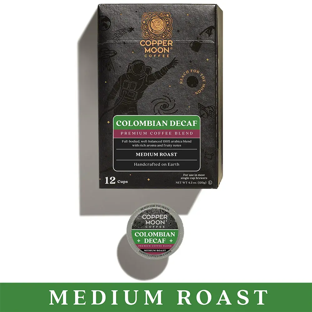 Colombian Blend DECAF Single Cup (Copper Moon)