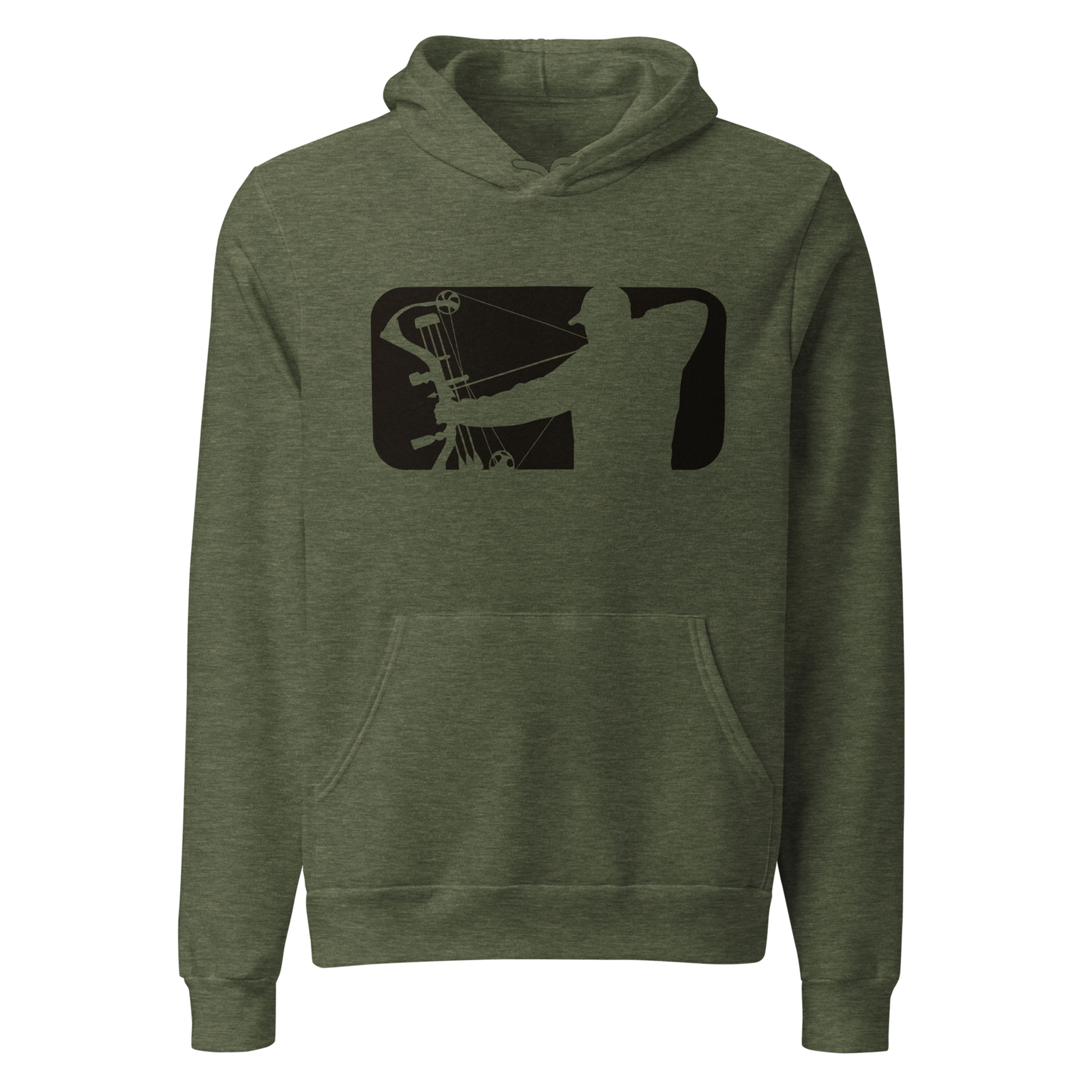 MLB Black Logo Hoodie - Heather/Green - Team