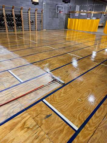 Gym Hardwood Floor Refinishing