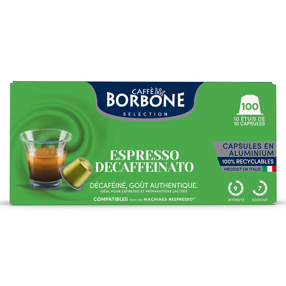 100 Capsules Borbone DECAFEINATO