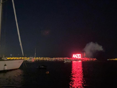 I fuochi d'artificio sul Porto di Anzio salutano il Ferragosto 2021