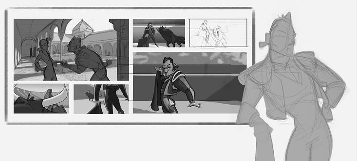 sketchbook art , drawings, character designs, storyboards by jason toney